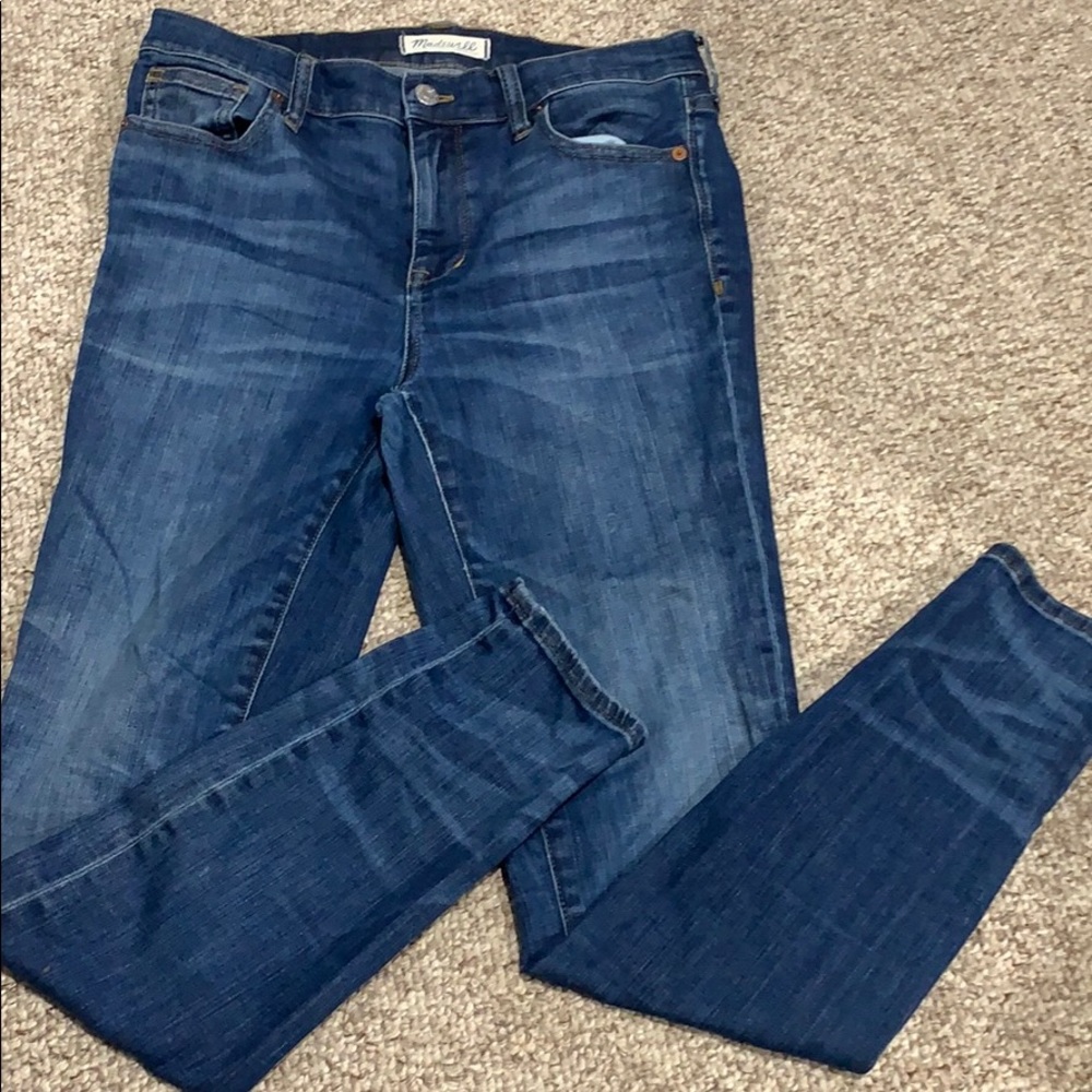 Madewell high riser skinny , 29, imperfect